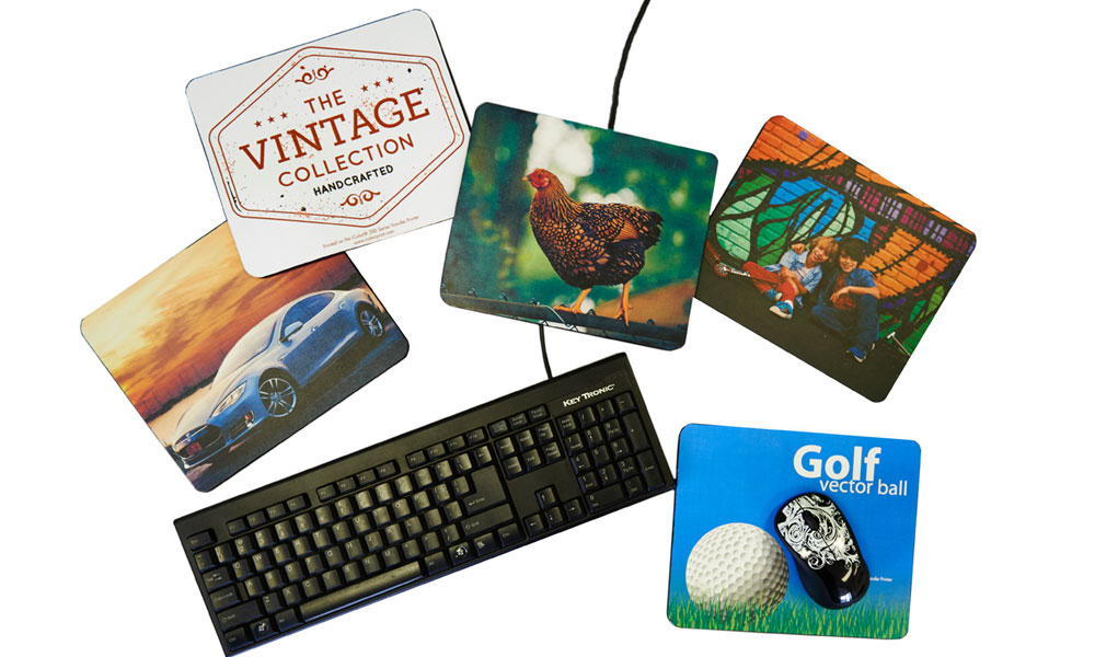 Print your own mouse pads with iColor media transfer printer